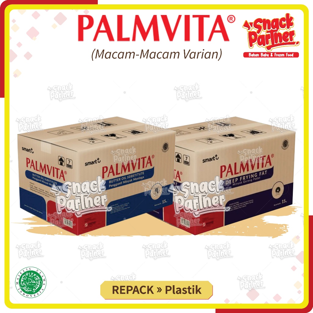 

PALMVITA | Repack Kiloan 250 500 GR / 1 KG - BOS Butter Oil Substitute / DFF Deep Frying Fat Margarine Minyak Goreng Padat Mentega Margarin Shortening