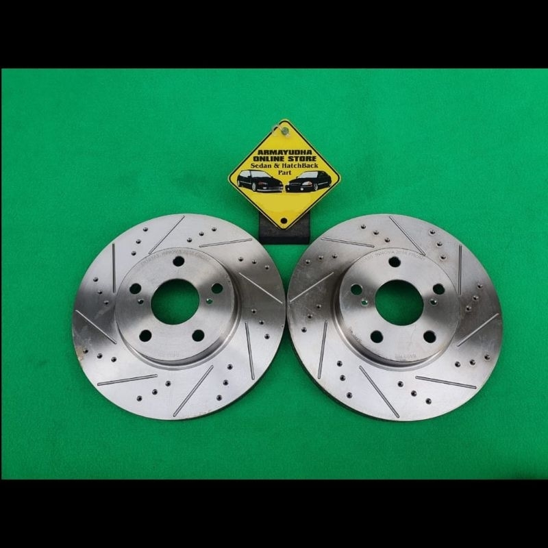 Runstop disc brake slotted drilled toyota innova reborn