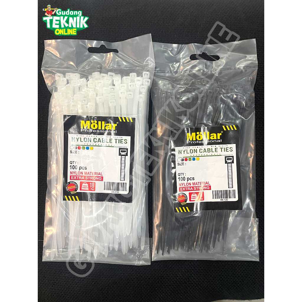 

MOLLAR Kabel Ties Tis 3.5x150mm 3.5x200mm 3.5x250mm 3.5x300mm 15cm 20cm 25cm 30cm 3.5mm / Tali Pengikat Kabel Serbaguna Nylon 150mm 200mm 250mm 300mm Cable Tali Strap Strip MOLLAR