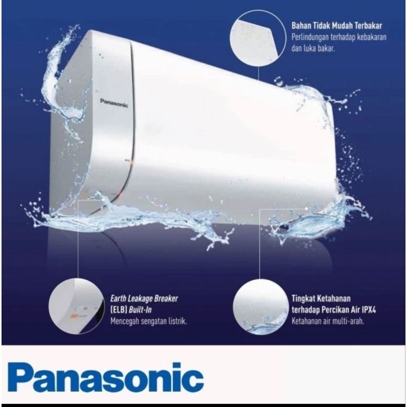 Panasonic DH-30HCMRW Pemanas Air Listrik 30 Liter Storage Jepang