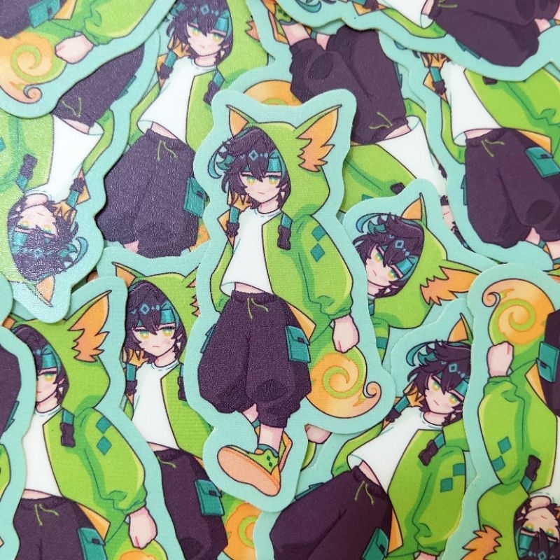 

Natlan Sticker Kinich Kachina Mualani [fanmerch by chindleion]
