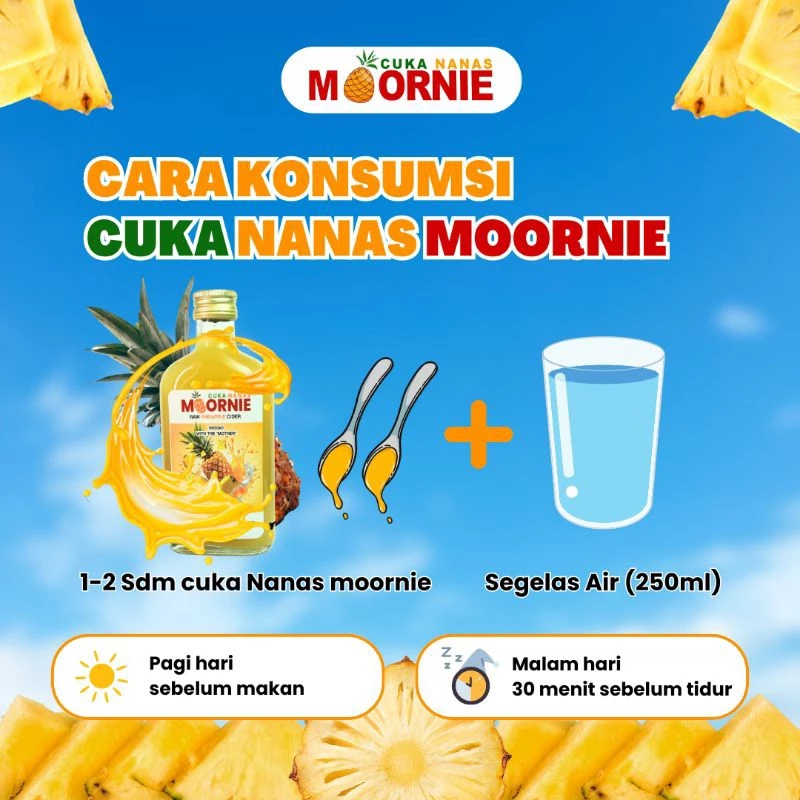 

Cuka NANAS MOORNIE - Cuka Nanas 100% Asli Kontrol Gula Darah BPOM HALAL