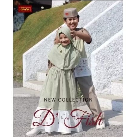 Baju anak d'Fish Dannis Collectin Lengan Pendek Couple Anak Terbaru