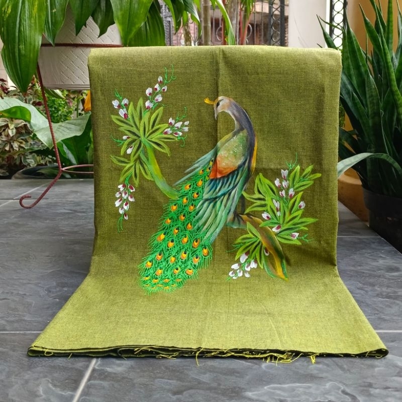 KAIN LURIK LUKIS BURUNG (MERAK, CENDRAWASIH, KASUARI)