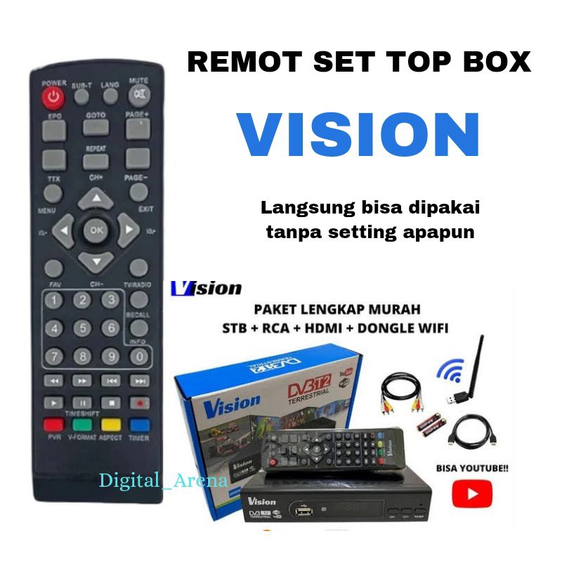 REMOTE SET TOP BOX VISION