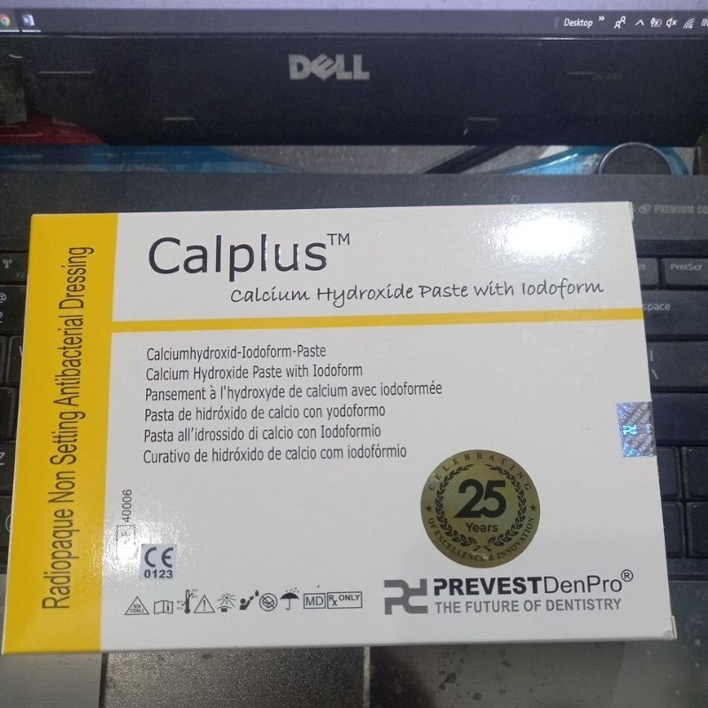 Calcium Hydroxide paste CALPLUS with iodoform prevest denpro isi 2 gr