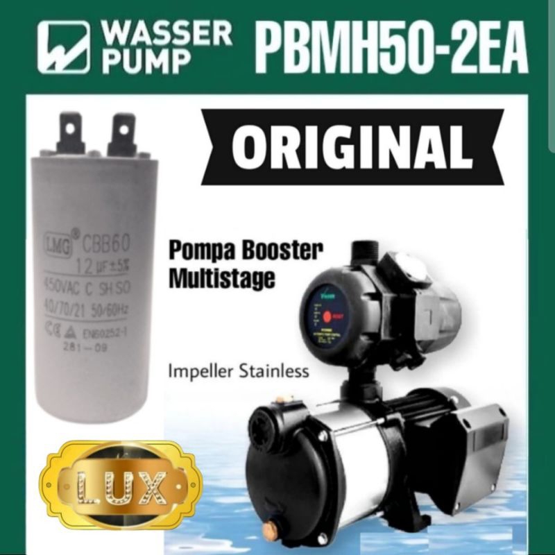 Kapasitor 12 uf colok original mesin pompa air dorong Wasser condensor pbmh50-2ea multistage booster