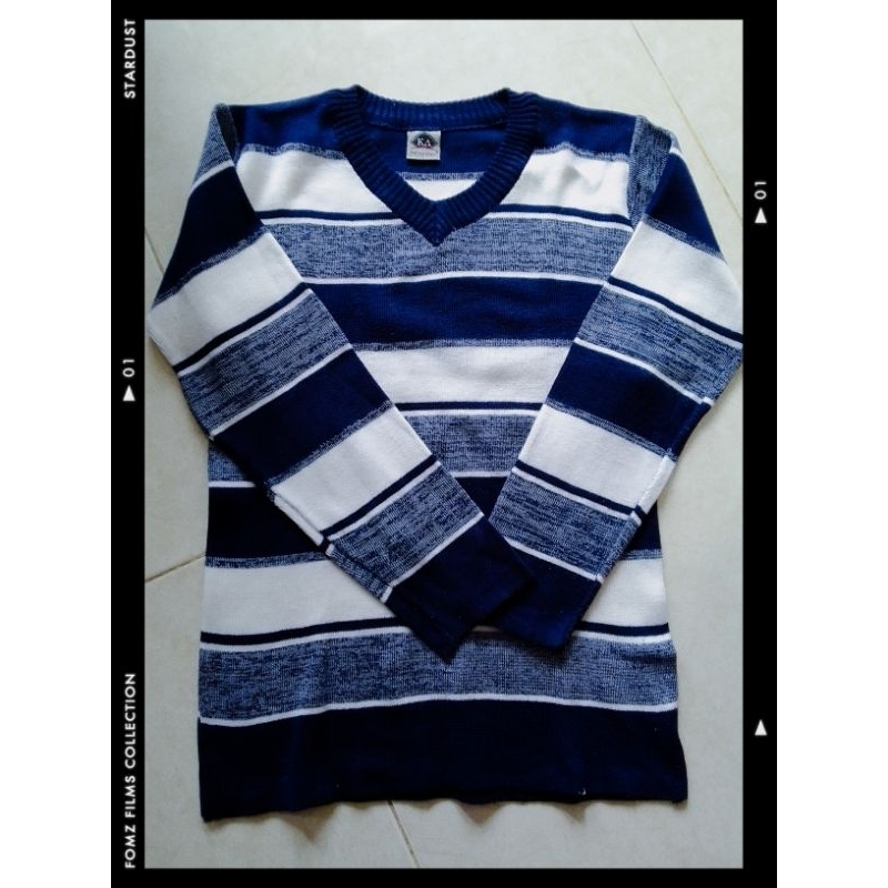 preloved sweater motif rajut