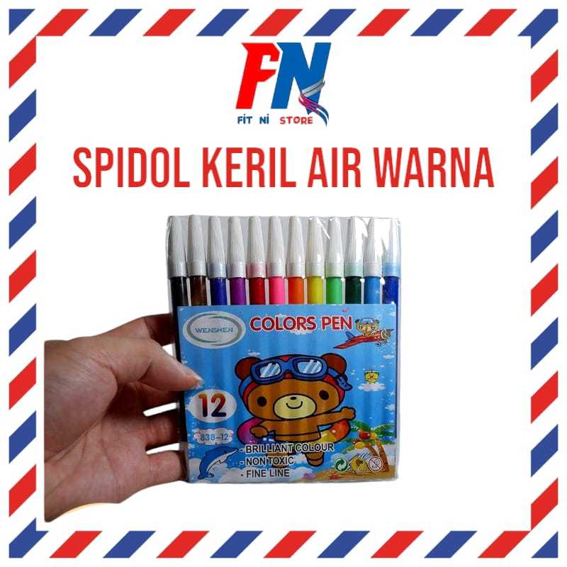 

Spidol Kelir Air Warna Murah Wenshen 12 pcs