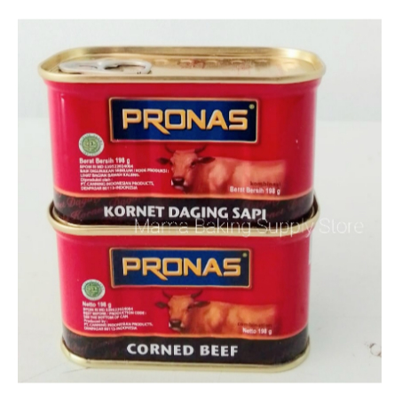 

PRONAS Kornet Sapi Beef Corned Kornet Daging Kaleng