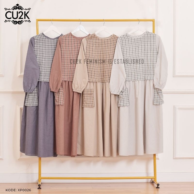 Midi Dress cu2K Bahan katun