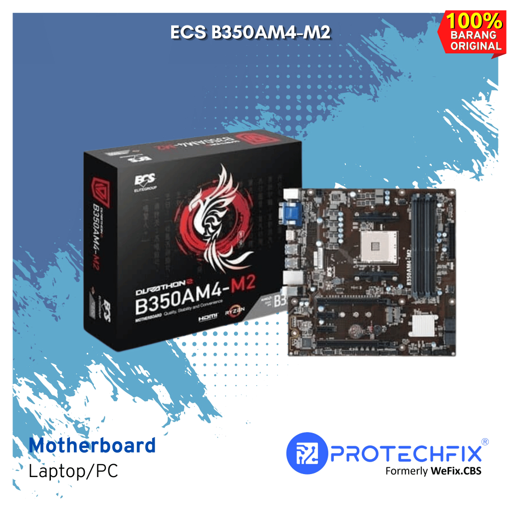 Motherboard ECS B350AM4-M2 B350 AMD AM4 Socket DDR4