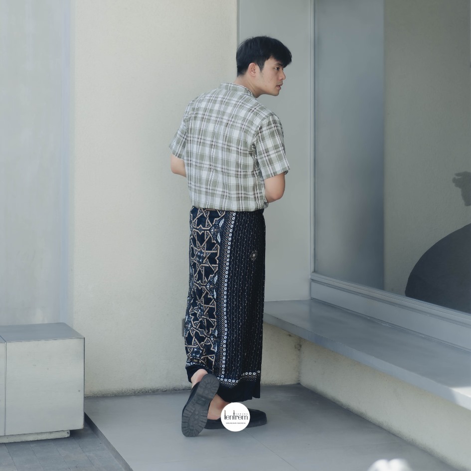 Sarung Batik Geblek Renteng Navy