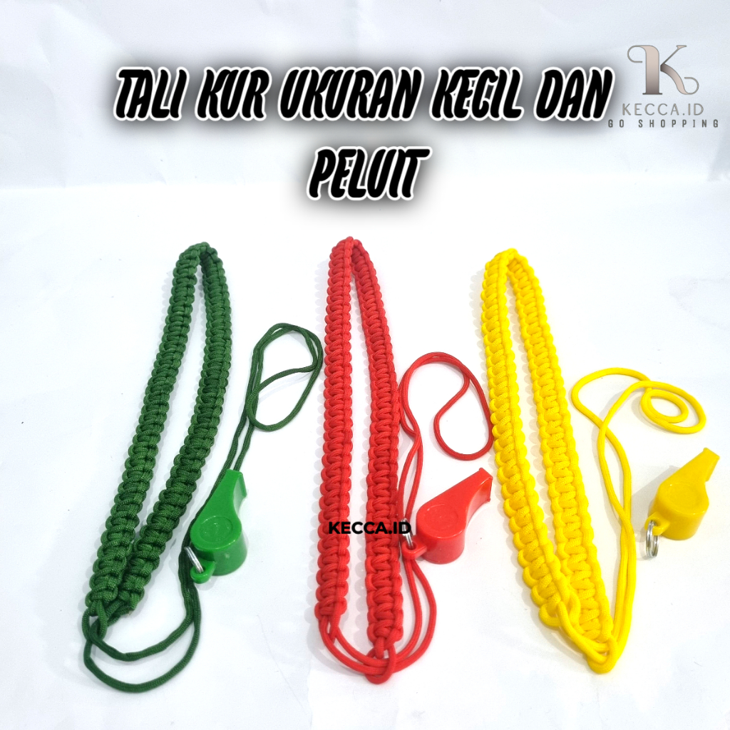 TALI KUR PRAMUKA UKURAN KECIL DAN PELUIT / TALI KUR PRAMUKA / PELUIT PRAMUKA