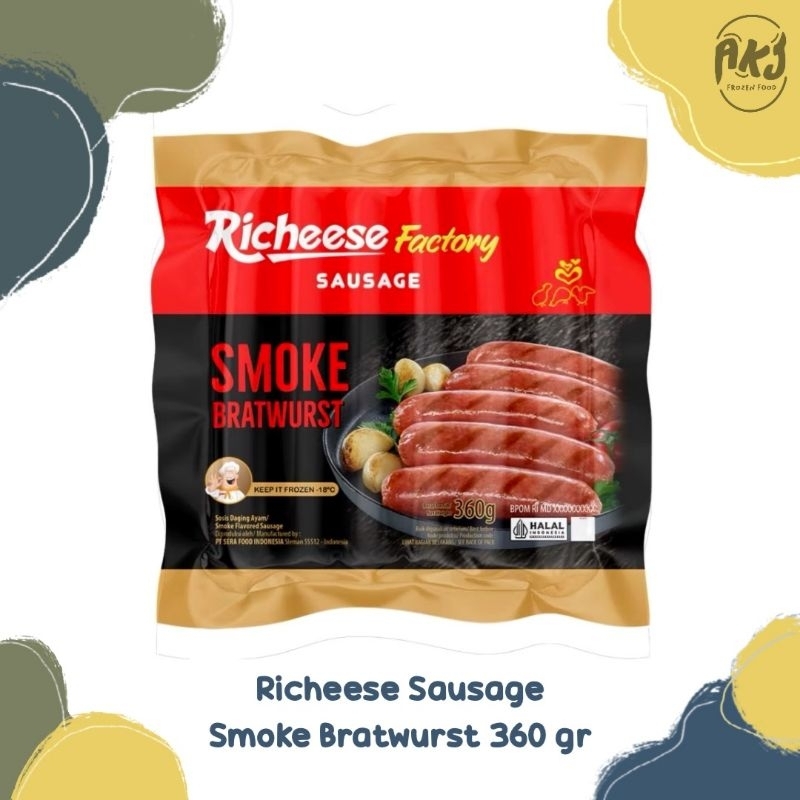 

Richeese Factory Sausage Smoke Bratwurst 360 gr