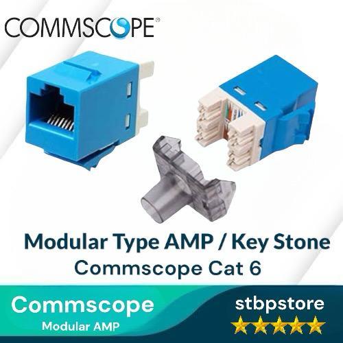 MODULAR JACK RJ45 CAT 6 COMMSCOPE AMP JACK MODULAR CAT6 UTP FTP RJ45