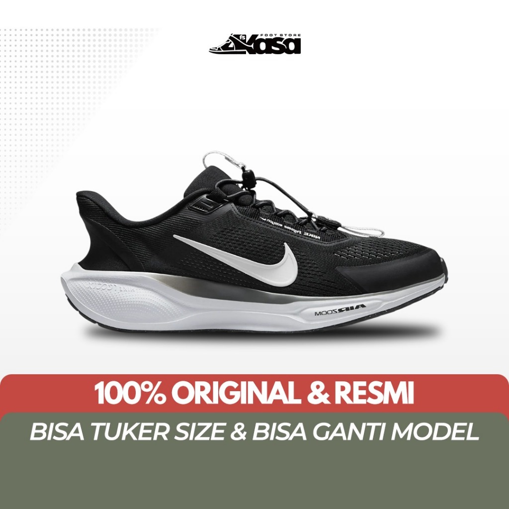 Sepatu Lari Pria Nike Pegasus EasyOn Black Anthracite Photon Dust White