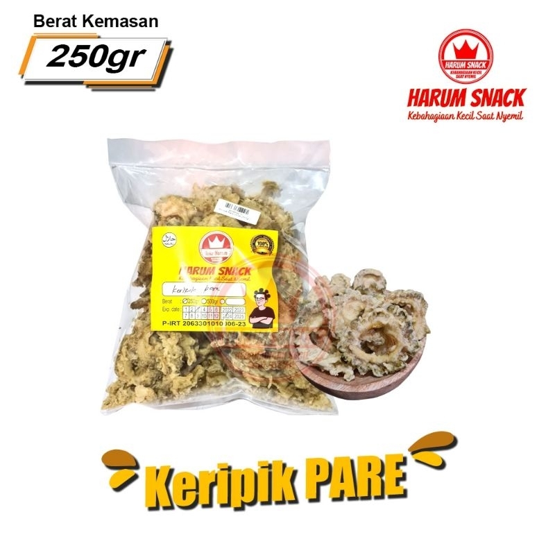 

KERIPIK PARE 250 GRAM [Harum Snack Official] SNACK KILOAN MAKANAN RINGAN