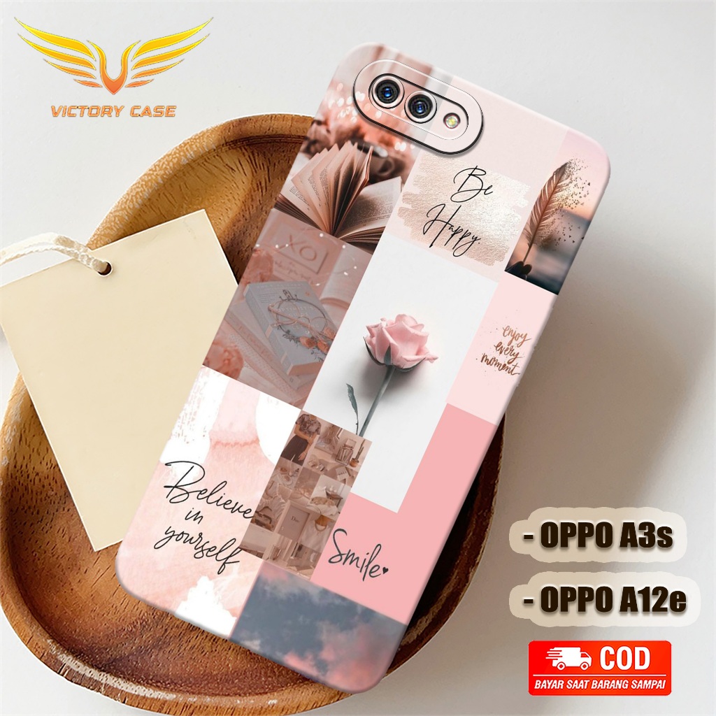 New Aesthetic Case - Softcase Oppo A3S / A12e Terbaru - Case Hp Oppo A3S / A12e - Casing Oppo A3S / 