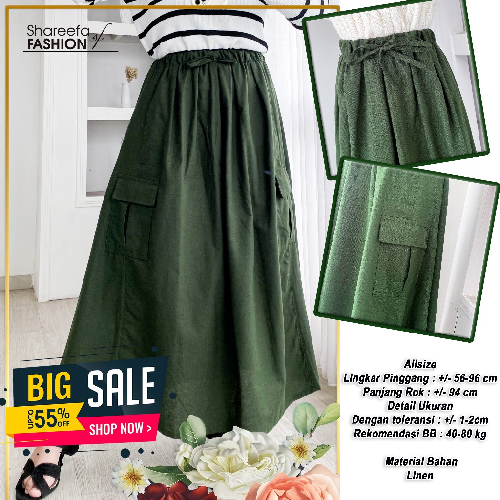 Noya Skirt - Rok Skirt | Skirt Wanita | Rok Panjang Wanita | Rok Panjang Wanita Kekinian