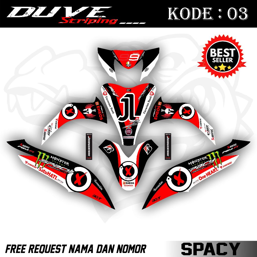 Decal Spacy Full Body - Stiker Decal Spacy. DV.03