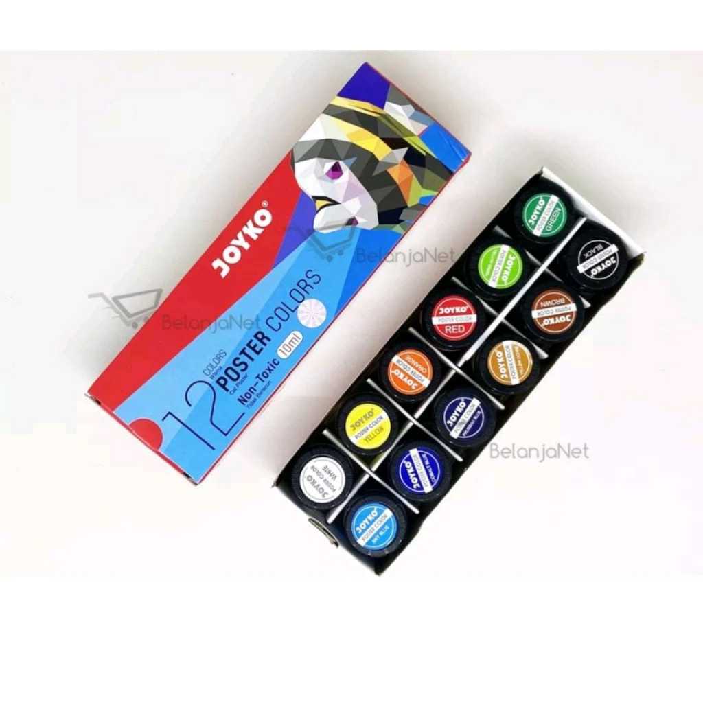 

HLC - (SATU LUSIN) Poster Color Cat Poster 6ML- 12 Colors 1 Box 12 Pcs / Poster Colour