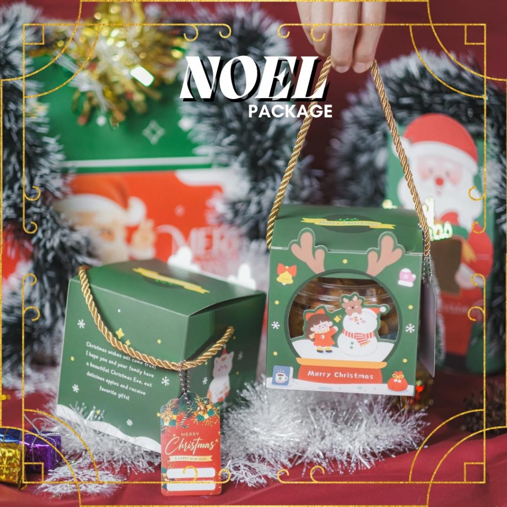 

READY STOCK Hampers Natal Premium NOEL [Isi 1 toples] FREE HANGTAG / Christmas Hampers / Hampers Snack / Kue kering Hamper