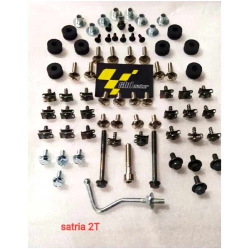 baut full body satria 2tak lumba lengkap termasuk karet / baut fullset satria 2tak lumba termasuk ka