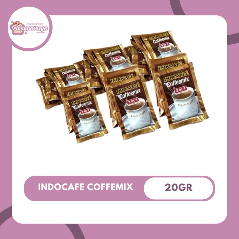 

Indocafe Coffeemix 3in1 20gr - 1 Renceng Isi 10 Pcs, 1 Pak Isi 10 Renceng / Harga Grosir