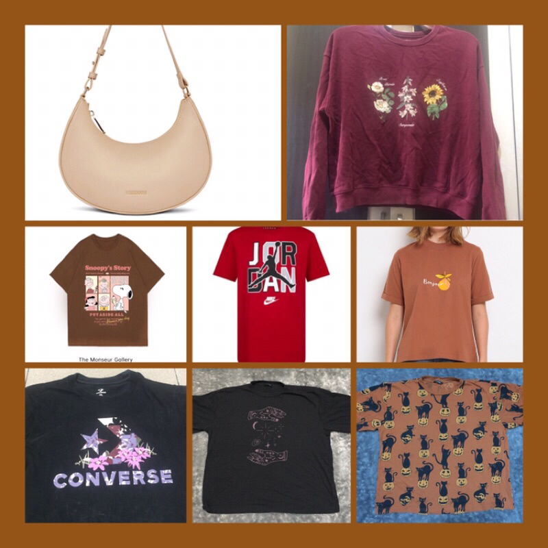 tas mossdoom / sweater / kaos nike / kaos converse / kaos preloved / kaos et catera / kaos monki