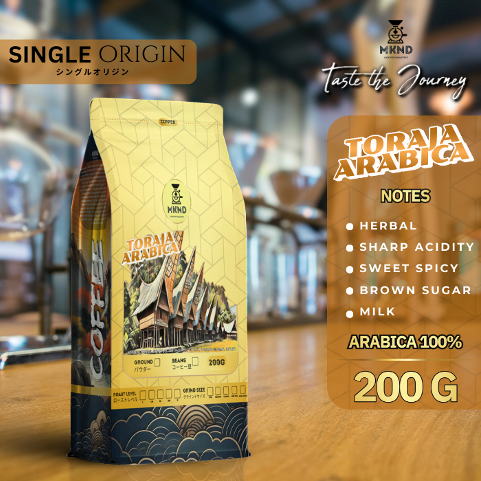 

KOPI ARABIKA TORAJA SAPAN 200 GRAM GRADE 1 SINGLE ORIGIN PROMO MKND COFFEE