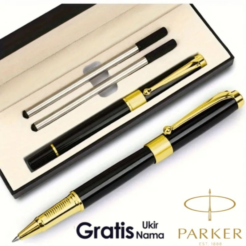 

Pulpen Giftset Mewah Parker Free 2 Refill Pen Dan Gratis Grafir Nama