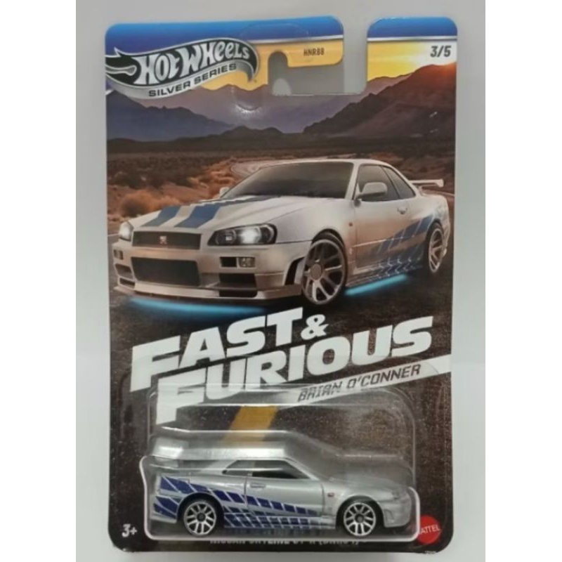 Hot Wheels Fast and Furious Brian O' Conner Nissan R34