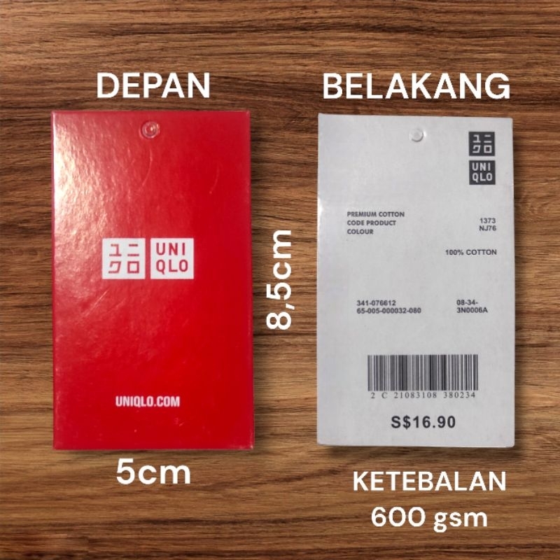 

Promo HANGTAG UNIQLO LABEL MEREK KERTAS ISI 300 PCS