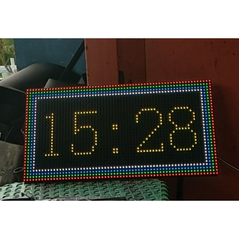 jam dinding digital anti ganti baterai