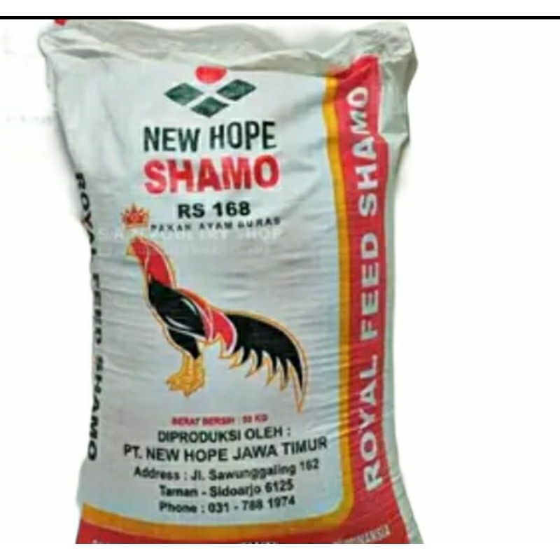New Hope SHAMO RS 168 Pakan Ayam Buras Murah 1kg