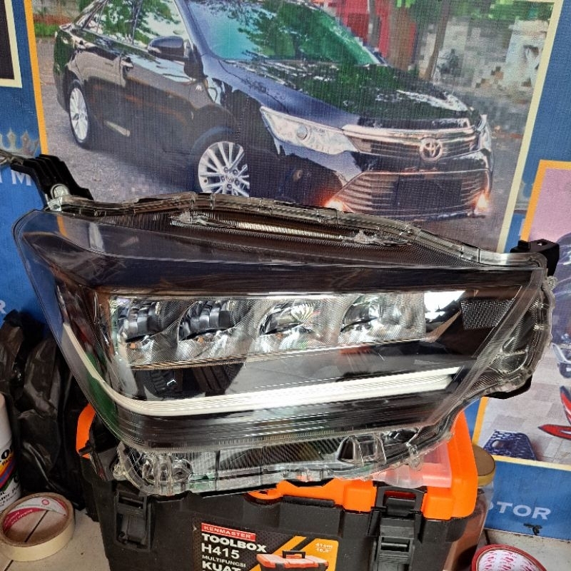 Headlamp lampu depan daihatsu ayla terbaru led