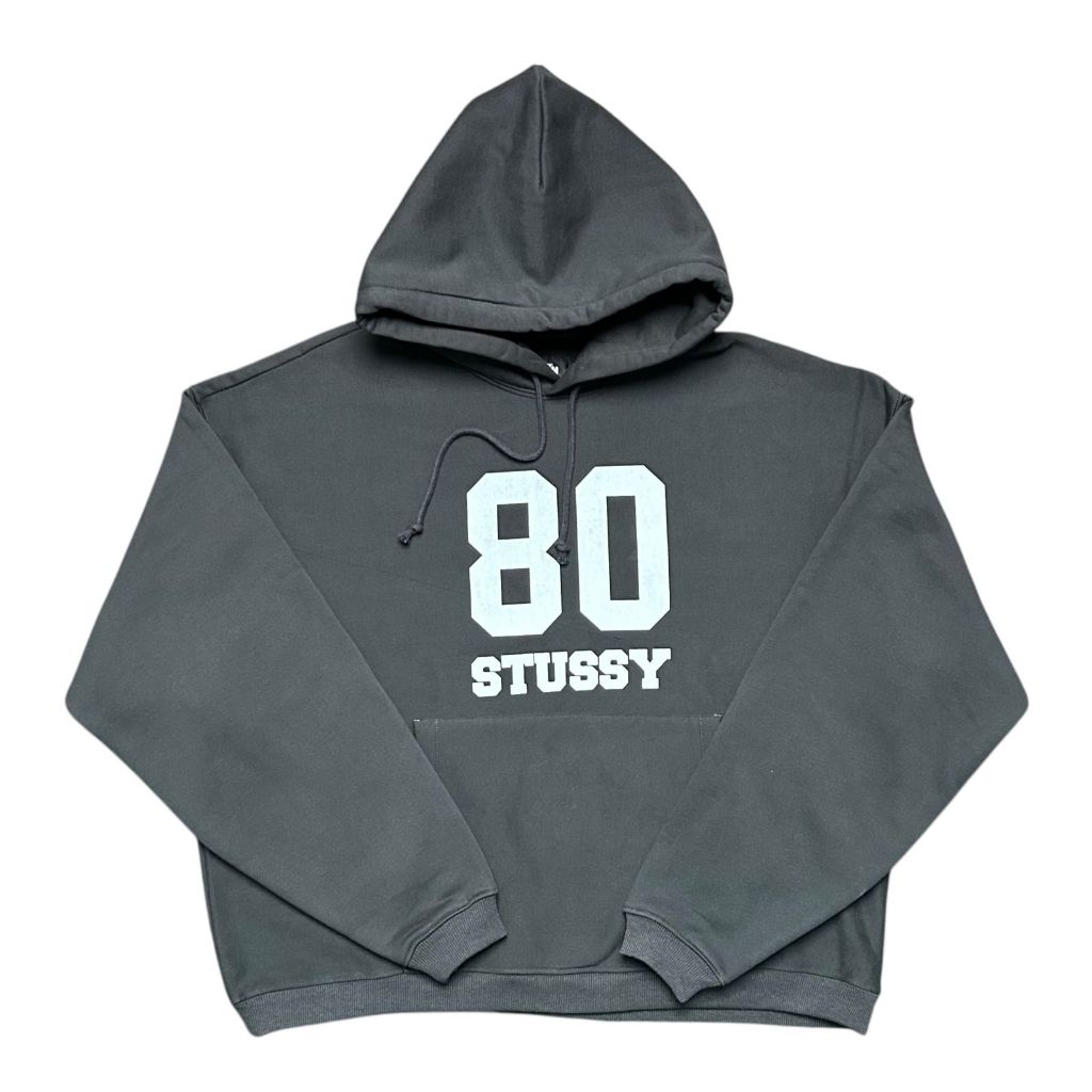 STUSSY 80 RELAXED HOOD - WASHED BLACK