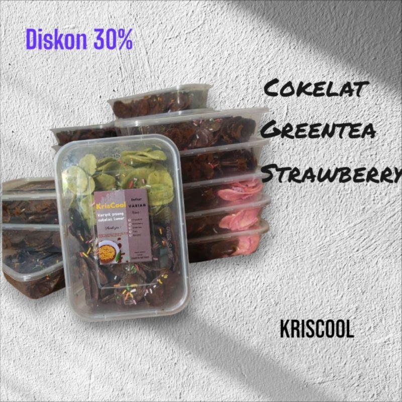 

Kriscool Varietan Kering Cokelat Green Tea Strawberry