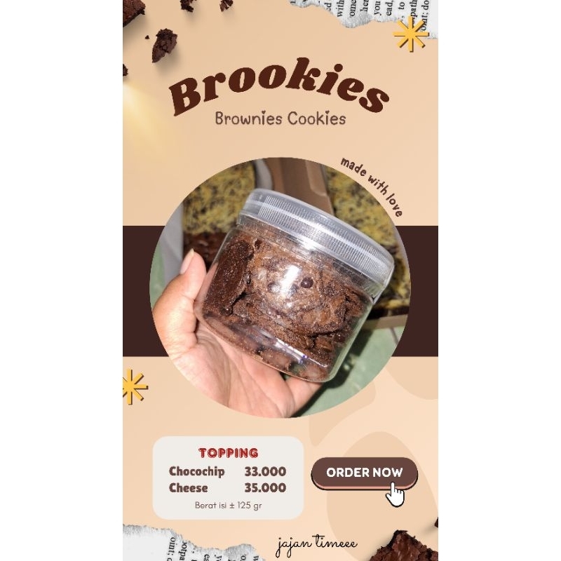 

BROOKIES (Brownies Cookies) Choco/Cheese
