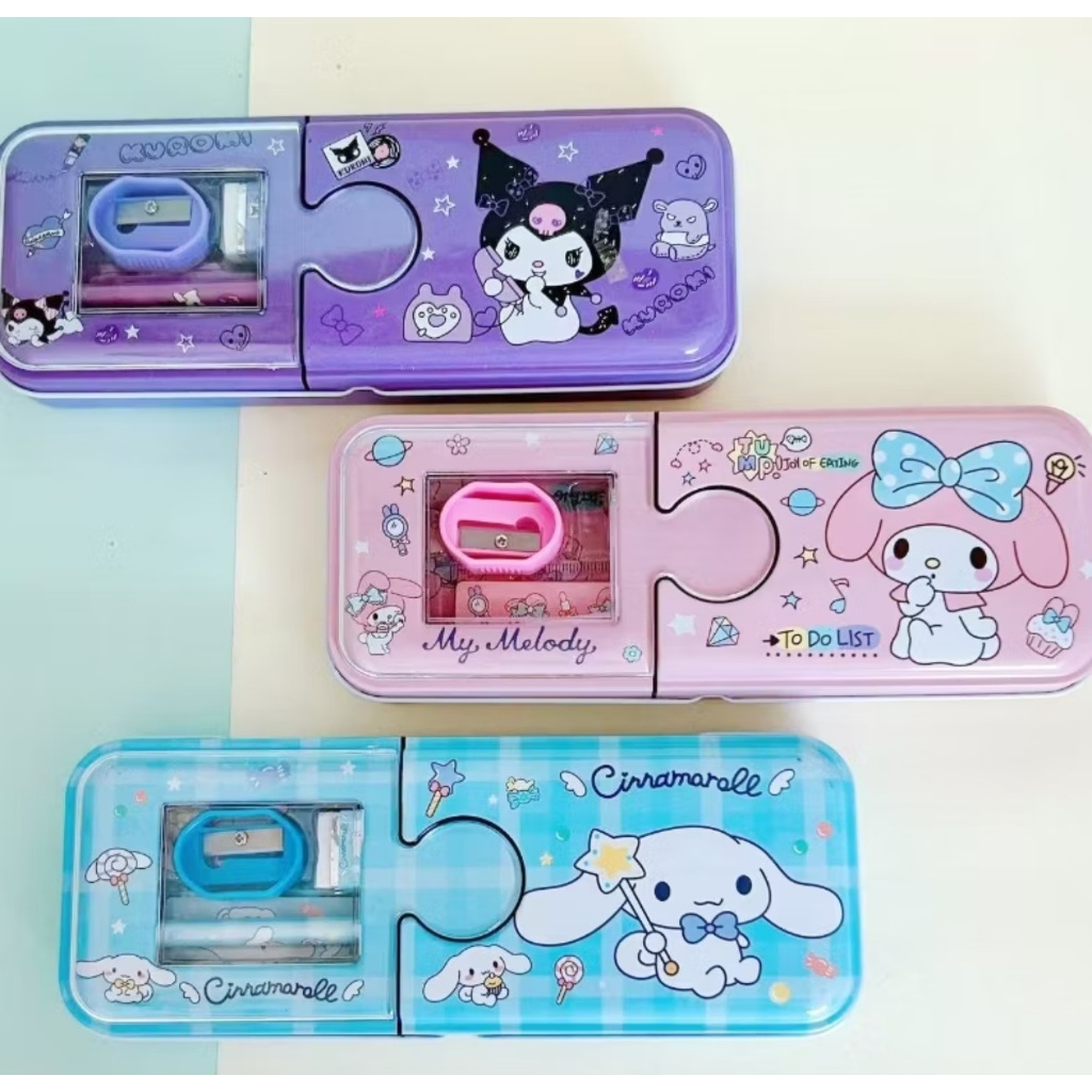 

Kotak Pensil 2 Tingkat Kaleng Kekinian Motif Lucu Karakter Sanrio Kuromi Melody Cinnamoroll / Kotak Pensil Kaleng 2 Tingkat / Kotak Pensil Anak-Anak / Kotak Pensil Kuromi / Kotak Pensil Melody / Kotak Pensil Cinnamoroll / Kotak Pensil Anak Perempuan