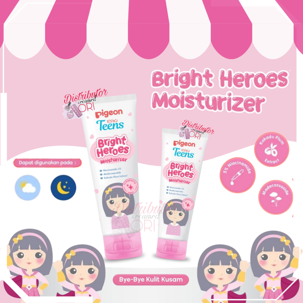 Pigeon Teens Bright Heroes Moisturizer | BPOM 50ML | 20ML