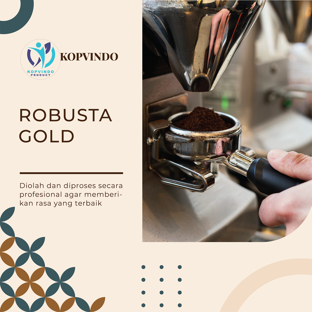 

KOPVINDO ROASTERY KOPI 100% ROBUSTA GOLD SPECIALITY QUALITY - BEAN