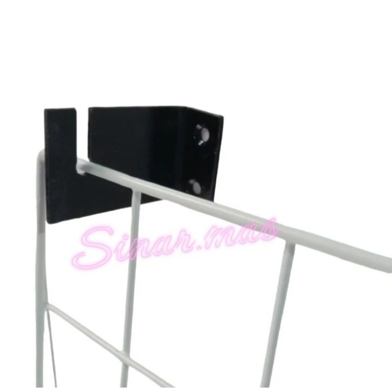 Bracket ram dinding / Gantungan pengait ram pajangan bahan besi plat baja