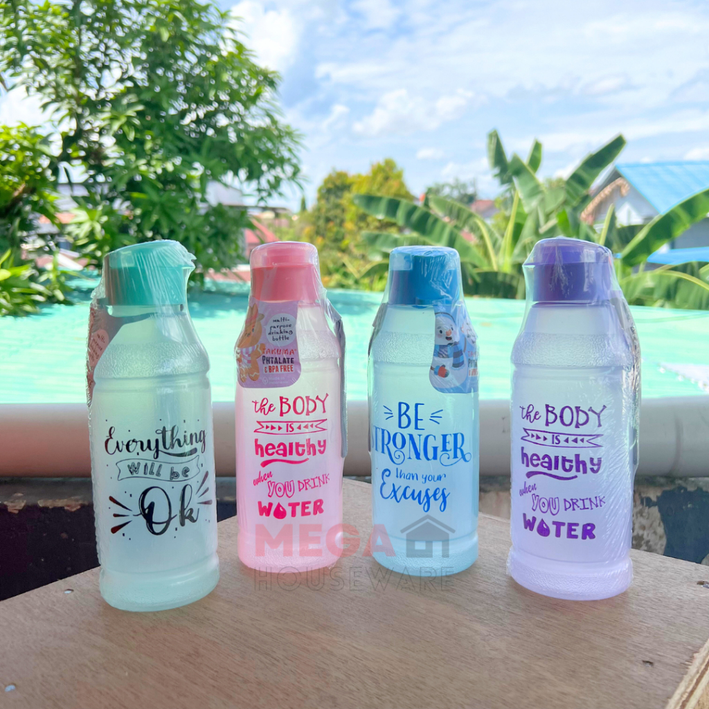 Botol Air Minum Plastik Fliptop 500ml Takuma 12366
