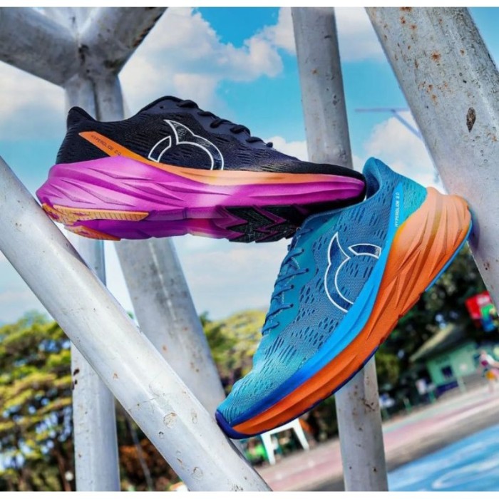NEW Ortuseight Sepatu Running Hyperglide 2.0 black White Wave SE Original / Sepatu Lari / Sepatu