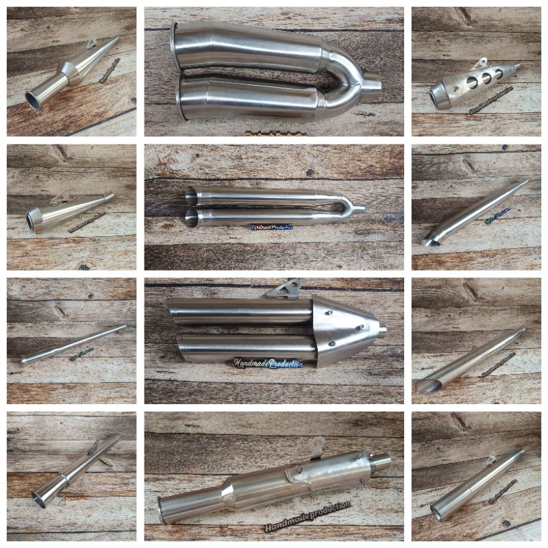 Knalpot Custom motor japstyle Tiger megapro gl scorpio byson thunder