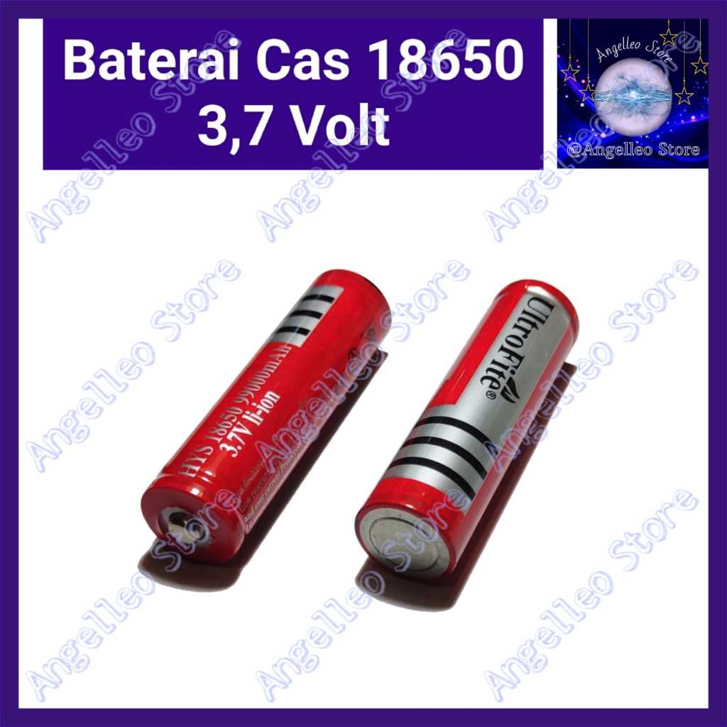 Baterai Cas 3,7 Volt~Baterai Cas 18650 3,7 Volt~Baterai Senter SWAT 3,7 Volt