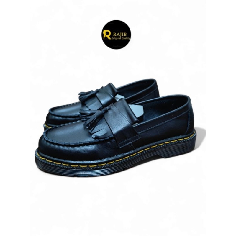 RAJIB - Sepatu Loafers Pria | Adrian Tassel Kulit Asli Doff