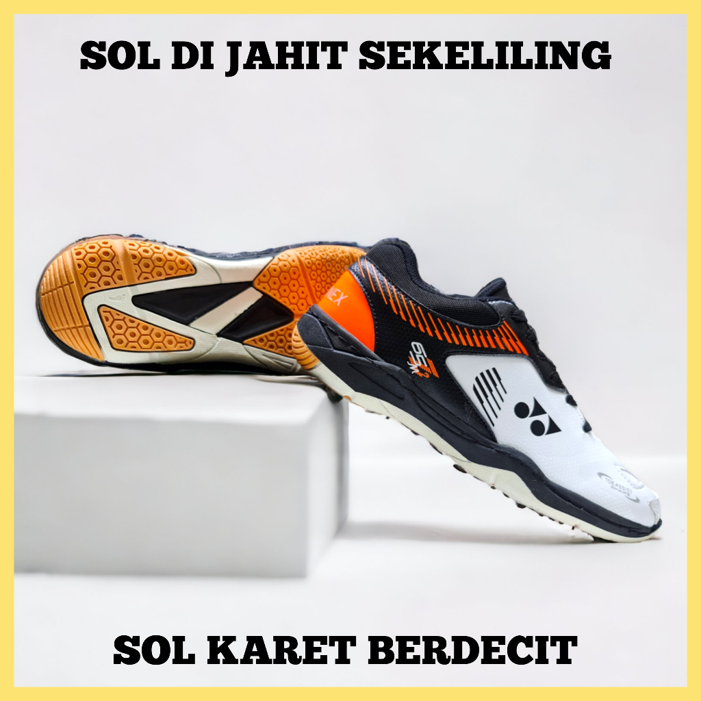 Hot Deals Sepatu Badminton Pria Wanita Sol Karet Berdecit Anti Slip / Sepatu Olah Raga Bulu Tangkis